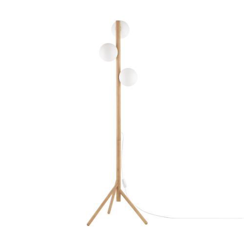 TKLighting - ЛАМПИОН ESTERA 3XG9 3x8W бяло/дърво 5809