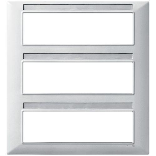 VIMAR - 14691.20 - Plate 21M techn. matt silver