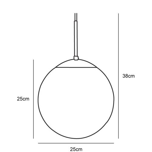 NORDLUX - Cafe 25 Pendant Opal white (Item Number 39573001)