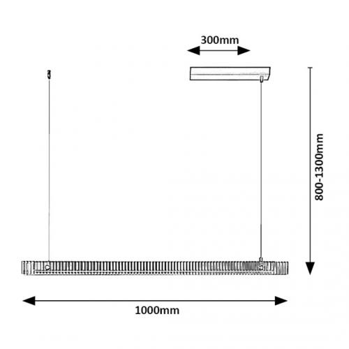 RABALUX - LED Pendant CITAL 36W 1900lm IP20 3000K 72214