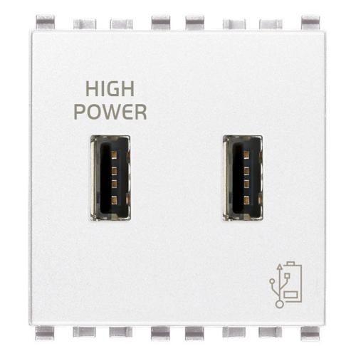 VIMAR - 20295.B - 5V 2,1A USB supply unit 2M white