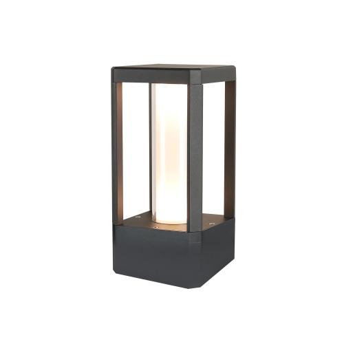 ACA LIGHTING - Влагозащитен градински стълб  Д:12, Ш:12, В:24 см.  SJ12322  CALEA ⚡ LED 12W ⚡ 780LM ⚡ 3000K ⚡ 230V ⚡ IP65 ✴ Черен 