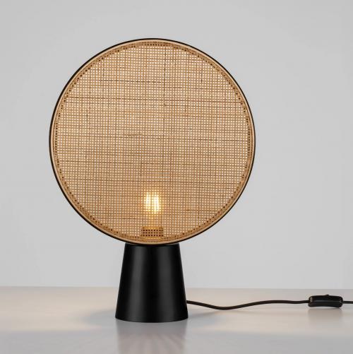 NOVA LUCE - Нощна лампа Д:35, Ш:13, В:48.5 см.    9586628  TIERRA ⚡ LED E27 ⚡ 1х12W ⚡ 100–240V ⚡ IP20 ✴ Бежов/Черен