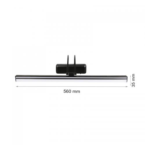 2R - LED WALL LIGHT BLACK 10W 6783 WITH SWITCH