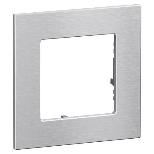 LEGRAND - 1-Gang Frame, Metal Aluminium Colour – Legrand Valena Life Raw origin 756651 