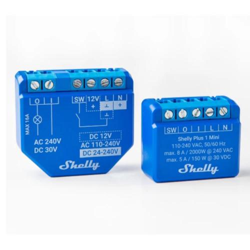 SHELLY - Микромодул Smart реле 1х On/Off 8A изисква неутрала Shelly Plus 1 Mini - 265659