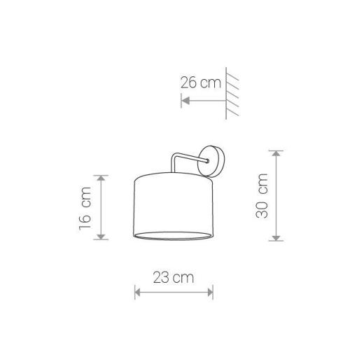 NOWODVORSKI - wall luminaire ALICE 9082