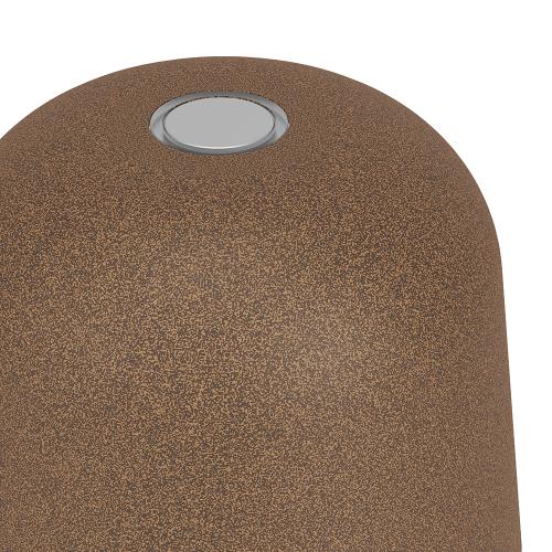 EGLO - LED градинска Настолна лампа MANNERA-S Ø:75mm 1.8W 170lm смяна на цветната температура, с тъчдимер и USB, кестенява - 901879