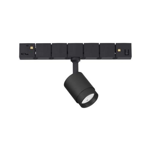 NOVA LUCE - Spot for magnetic system D:4.5 H:22.1cm.  9010100  BREDA MAGNETIC ⚡ LED 5W ⚡ DC48V ⚡ 269Lm ⚡ Ra >90 ⚡ 3000K ⚡ IP20 ✴ Black 