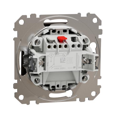 SCHNEIDER ELECTRIC - SDD181111 Sedna Design & Elements - 1pole push button - 10AX 250V without frame wenge