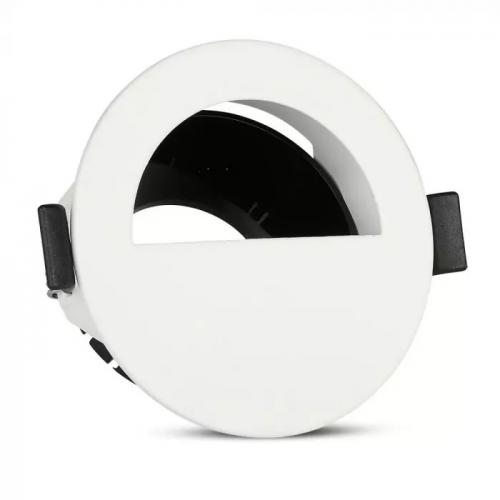 V-TAC - GU10 Корпус Луна Полукръг Бяло + Черно SKU: 8599 VT-884