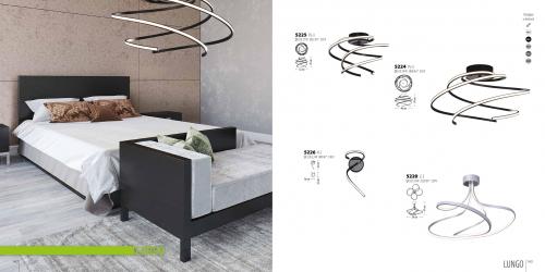 LIS LIGHTING - Плафон Lungo 5224PL-H02 LED 39W 2890 lm* 230V, черно
