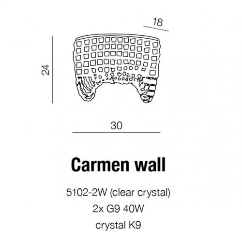 AZZARDO - CARMEN WALL 5102-2W 
