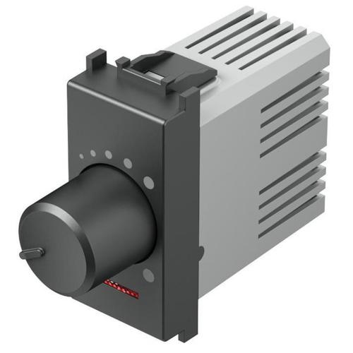 TEM - Димер ротативен 1-10V 180VA 1M, цвят Антрацит, Modul EM16AT