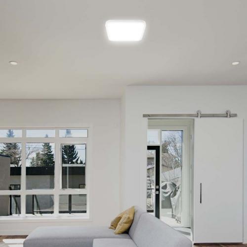 V-TAC - 48W LED Dome Light Square White Frame 4000K IP44 SKU: 76311