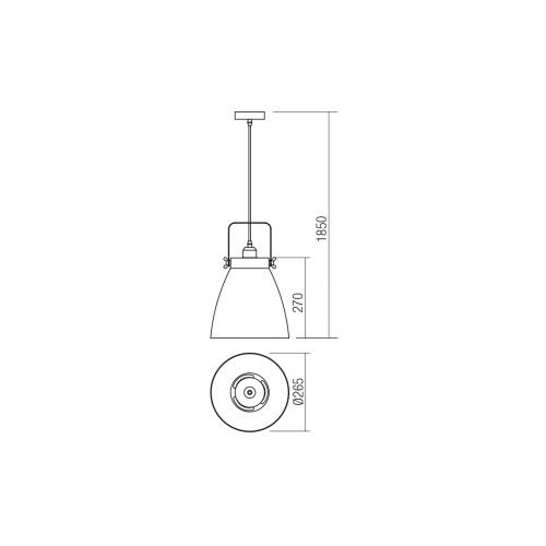 SMARTER - pendant luminaire ARNE  01-1275  E27, 42W
