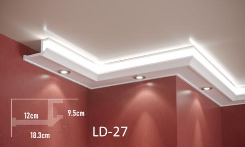 ADORN - Led strips profil LD-27 2m 18.3/9.5/12 cm