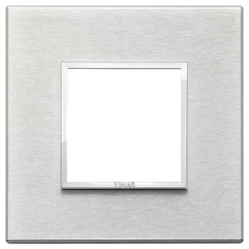 VIMAR - 21642.02 - Plate 2M aluminium Next grey