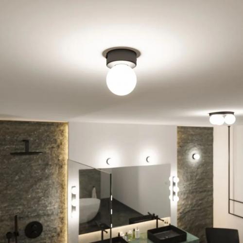 PAULMANN - Димируем Плафон за баня   71068  GOVE⚡ IP44 ⚡G9⚡ 230V ⚡1 х max. 20W✴Черен мат / Сатен