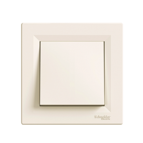 SCHNEIDER ELECTRIC - EPH0100123 Asfora - 1pole switch - 10AX screwless, cream