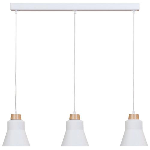 LIS LIGHTING - pendant luminaire  WOOD 5803Z-H01 E27, 3x40W, H:100, D:87cm, white