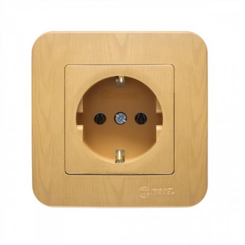 MAKEL - Schuko Socket Outlet Lilium Natural 56228