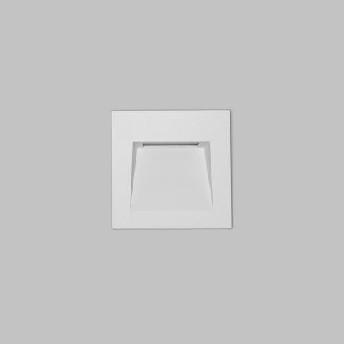 POLARIS LIGHTING - BIZARRE STAIRCASE WALL LIGHT 85/85/53mm 2.5W 30lm 3000K 30° IP65 White 6247