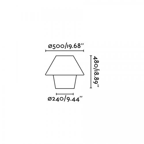FARO - VERSUS-E White table lamp Ref.74423 IP44