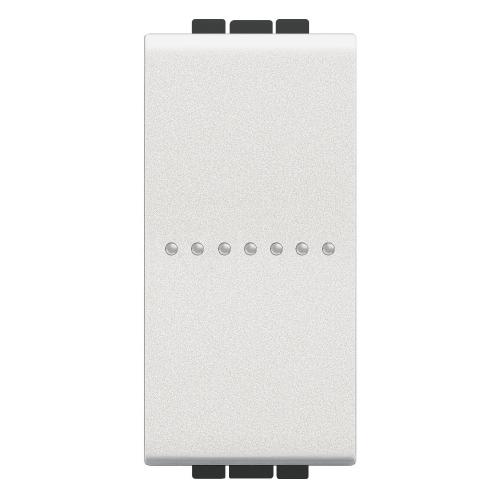 BTICINO - N4055AN pushbutton 1P 10 AX 250 Vac - axial automatic terminal - white
