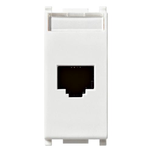 VIMAR - 14339.AB.14 - RJ45 Cat6 Netsafe FTP Интернет розетка Антибактериал 1M Бял PLANA