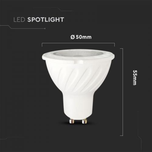 V-TAC - LED Крушка SAMSUNG Чип 7W GU10 6400К SKU: 21167