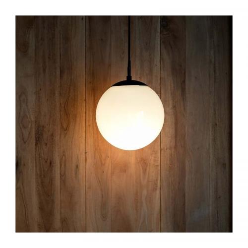 V-TAC - Ceiling Hanging Lamp 1xE27 Matt Black Opal Plastic C Ball SKU: 11825