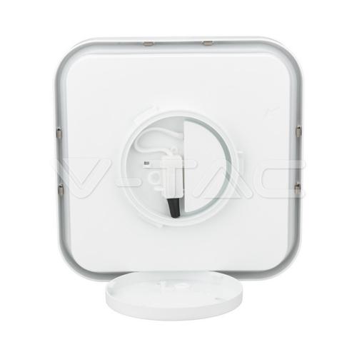 V-TAC - 48W LED Dome Light Square White Frame 4000K IP44 SKU: 76311