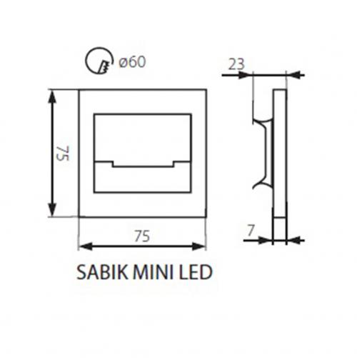 KANLUX -  SABIK MINI LED WW (23109) 12V DC 3000K