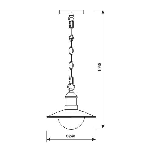 VIVALUX - Lantern RIVIERA H010/AB IP44  VIV004370
