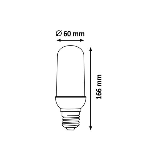 RABALUX - 1442 LED крушка E27 3W 1800K 340° пламък