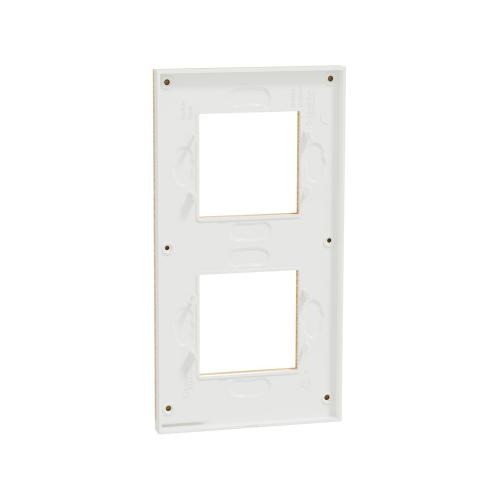SCHNEIDER ELECTRIC - NU6004V83 vertical cover frame - 2 gangs - 2 x 2 modules - scandinavian wood
