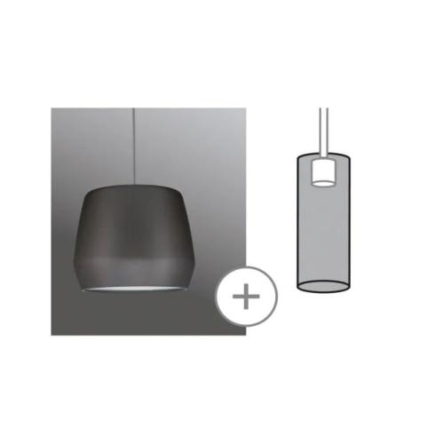 PAULMANN - Lampshade  95440  URail  2Easy 280mm. • Grey matt