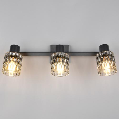 TRIO - Спот JACK R86423032 3x E27 · max. 10W метал черен / стъкло опушено