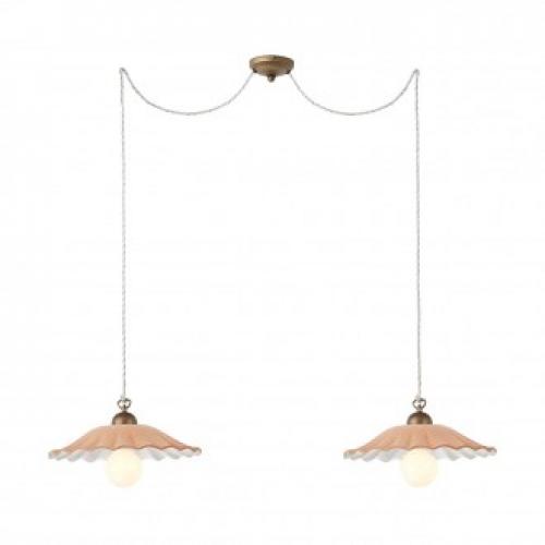 INCANTI - pendant luminaire LEA 02-804 STRUCTURA SU 2X42W E27 AB
