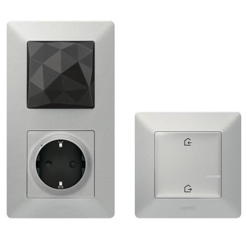 LEGRAND - Основен пакет за инсталация Netatmo 752396 Wi-Fi Valena Life алуминий