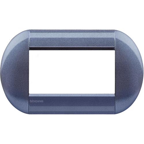 BTICINO - LNB4804GP Round cover plate 4 modules - grape