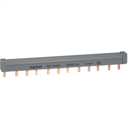 LEGRAND - Supply busbar - prong-type - 3P - max 4 devices connected - 1 row 404942