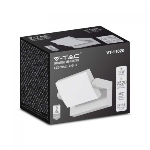 V-TAC - 20W LED Стенна Лампа бяла 4000K IP65 SKU: 2935 VT-11020
