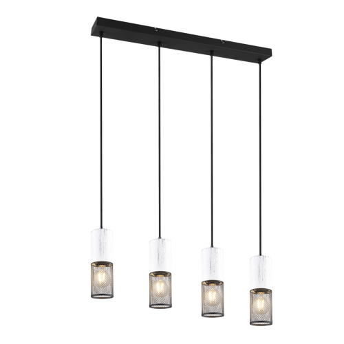 TRIO - Пендел TOSH –  304300434 4xE27 · max. 40W бял / черен