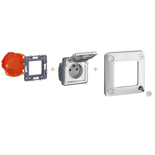 LEGRAND - 0 778 36 Socket outlet Soliroc - German - 2P + E - screw terminals - no cover - IP20