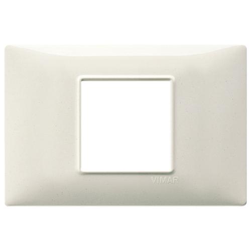 VIMAR - 14652.06 - Plate 2centrM techn. granite white