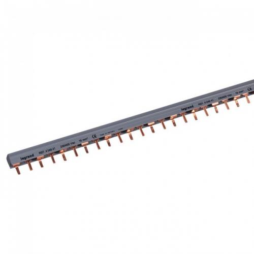 LEGRAND - Supply busbar - prong-type -2P-3 phase balanced -max 28 devices connected -meter 404941