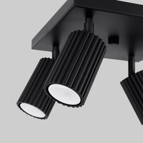 SOLLUX - Spot KARBON 4 black 4x10W 4xGU10 SL.1583