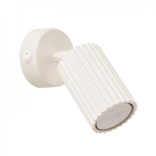SOLLUX - Wall light beige KARBON with switch SL.1598 10W IP20 GU10